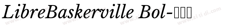 LibreBaskerville Bol字体转换